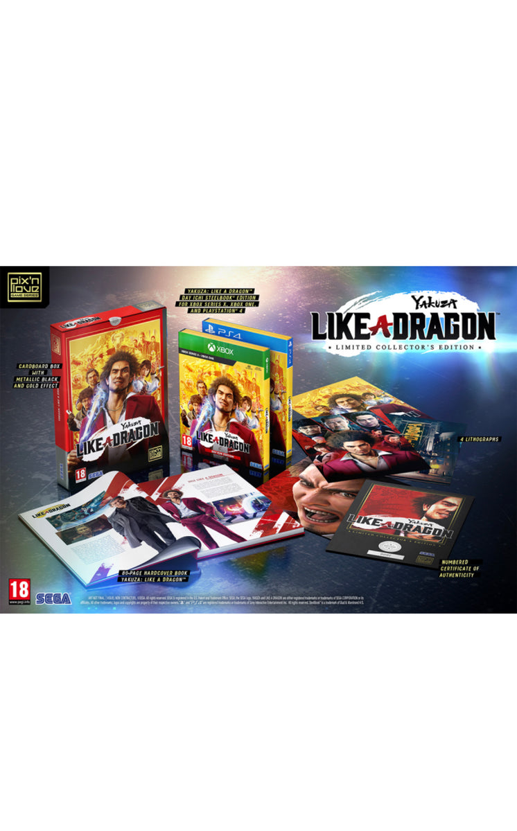 Yakuza: Like a Dragon Limited Collector's Edition PS5 w/ Artbook + 4  Lithographs