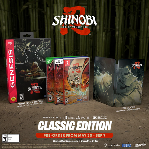 SHINOBI: ART OF VENGEANCE LIMITED RUN CLASSIC EDITION (PS5) R1 - PRE ORDER