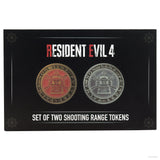 Official Resident Evil 4 Set of Two Metal Shooting Gallery Tokens