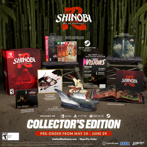 SHINOBI: ART OF VENGEANCE LIMITED RUN COLLECTOR'S EDITION (PS5) R1 - PRE ORDER