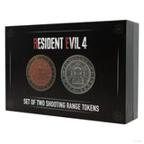 Official Resident Evil 4 Set of Two Metal Shooting Gallery Tokens
