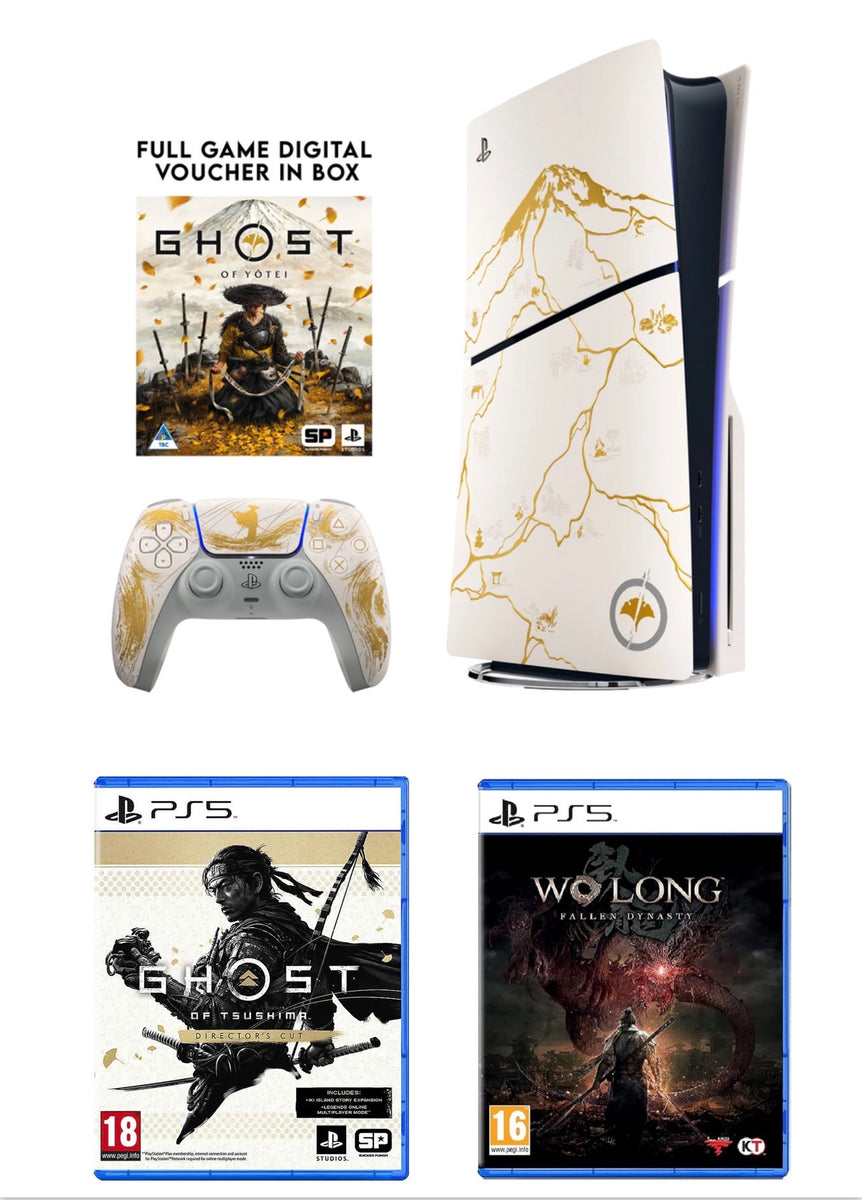 Sony PlayStation 5 Console Ghost of Yotei Gold Limited Disc Edition Bu ...
