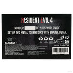 Official Resident Evil 4 Set of Two Metal Shooting Gallery Tokens