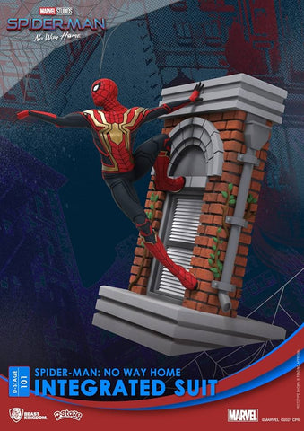 Beast Kingdom Spider-Man: No Way Home: Integrated Suit DS-101 D-Stage Diorama Statue Multicolor - No Box