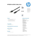 HP USB-A To USB-C Cable 3M