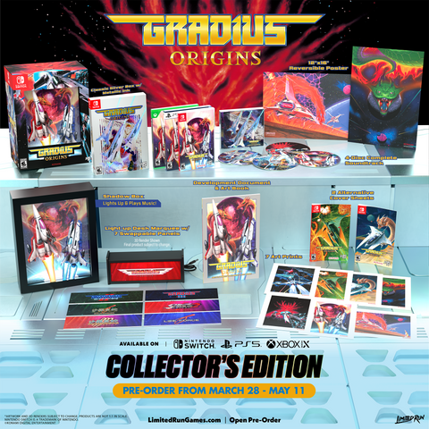 GRADIUS ORIGINS COLLECTOR'S EDITION (PS5) R1- PRE ORDER