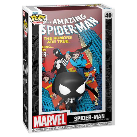 Funko Pop! Comic Covers #252 The Amazing Spider-Man Black Suit Display Case - Limited Edition Exclusive #40