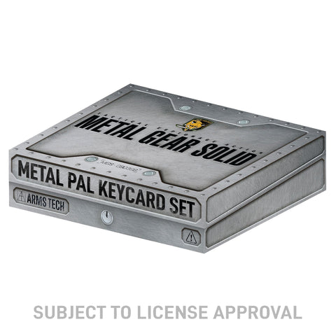 metal gear solid limited edition set of 3 key cards Fanattik PAL 3-Piece Metal Replica : Target if thats you Metal Gear Solid Limited Edition