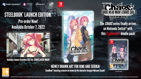 CHAOS;HEAD NOAH / CHAOS;CHILD DOUBLE PACK STEELBOOK LAUNCH EDITION (NS) R2