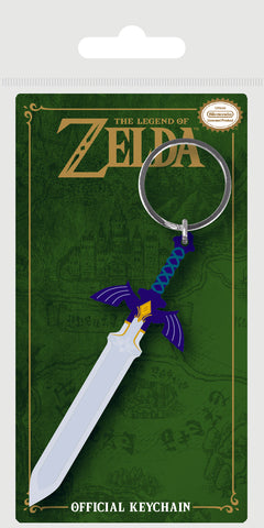 Official The Legend of Zelda Master Sword Rubber Keychain