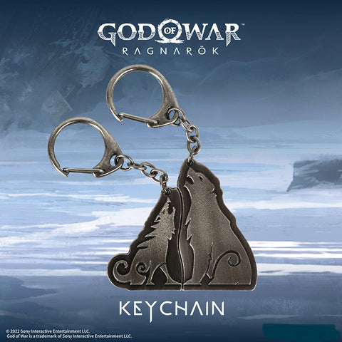 GOD OF WAR RAGNARÖK METAL KEYCHAIN SET