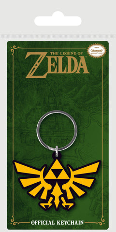 Official The Legend of Zelda Triforce Rubber Keychain