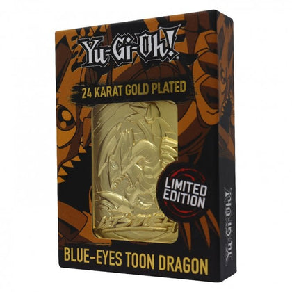 YU-GI-OH! Blue-Eyes Toon Dragon Limited Edition 24k Gold Plated Card
