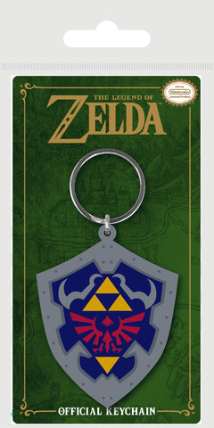 Official The Legend of Zelda Hylian Shield Rubber Keychain