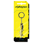 Cyberpunk 2077 Logo Metal Keychain